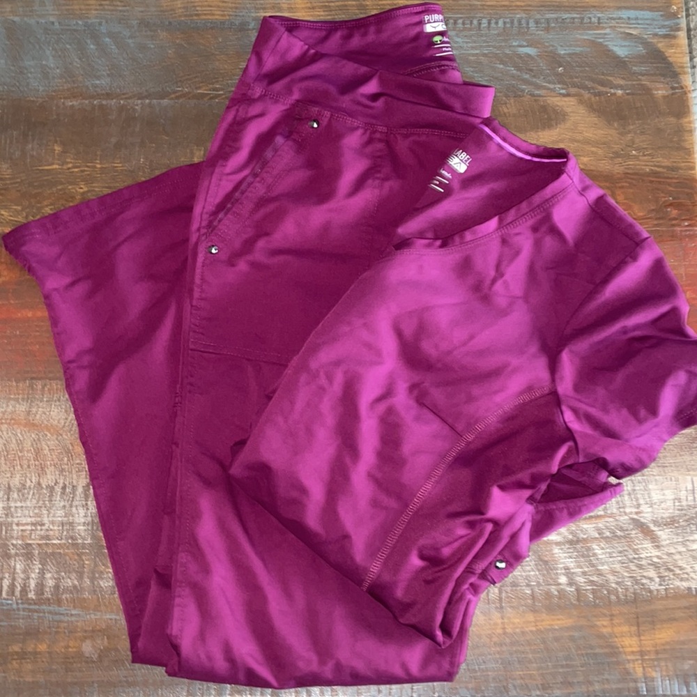 Women’s Burgundy Purple Label Scrub Set Size Large